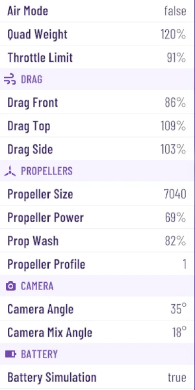 Numatytieji Open class nustatymai
